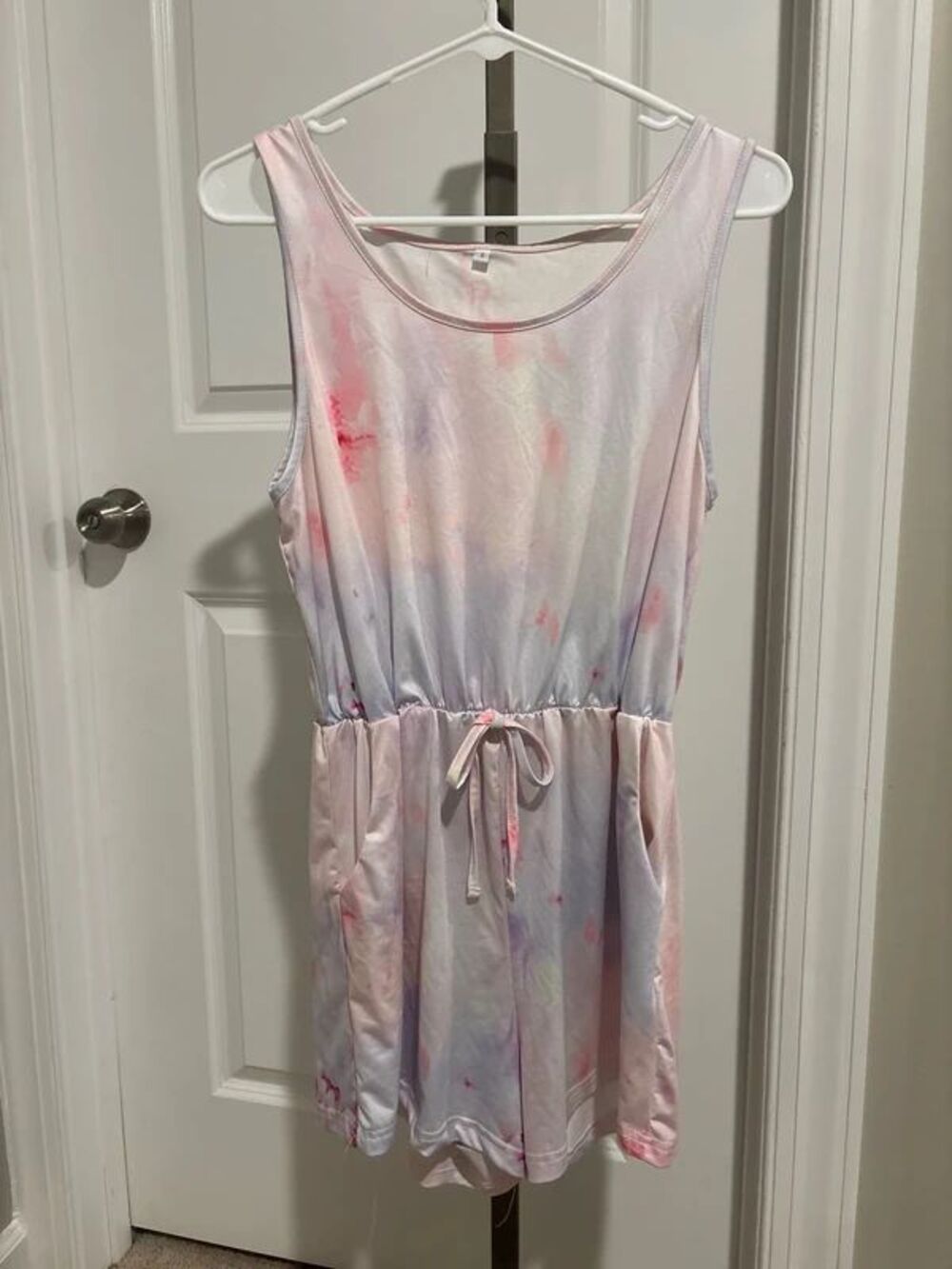 Pink and Lavender Tie-Dye Romper, Women's Size Small Clothing